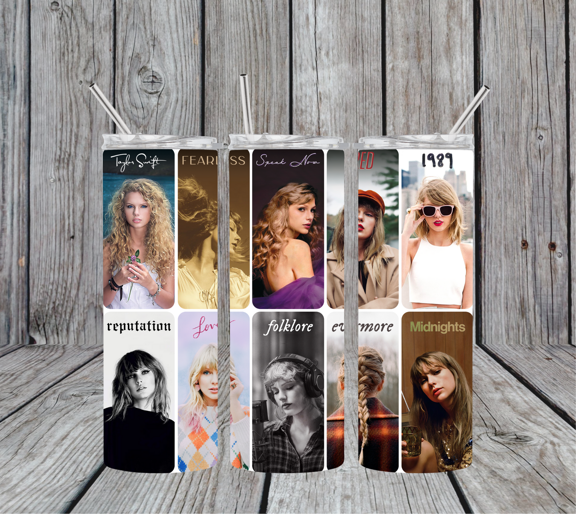 Taylor Swift Album Books The Eras Tour 20oz Skinny Tumbler