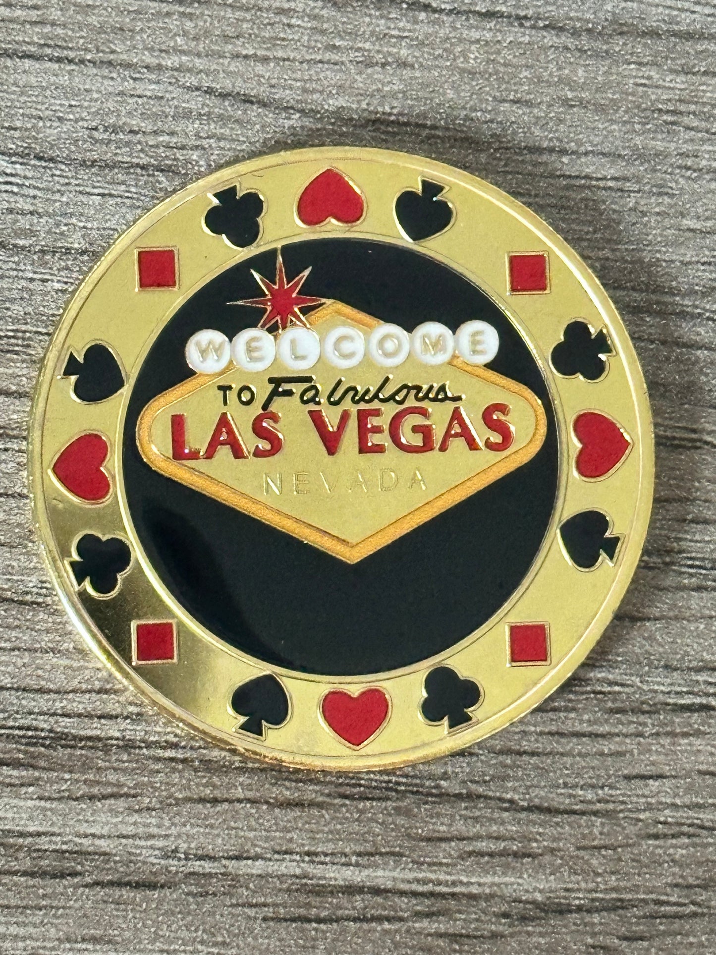 Las Vegas Poker Chip Challenge Collector Coin