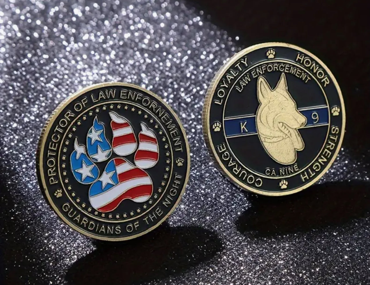 Law Enforcement K9 Challenge Collector Coin