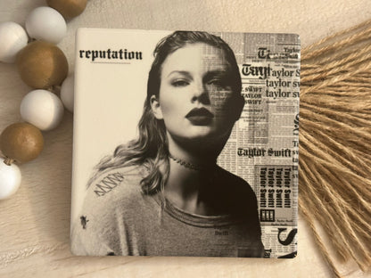 Taylor Swift Reputation Album Ceramic Coasters