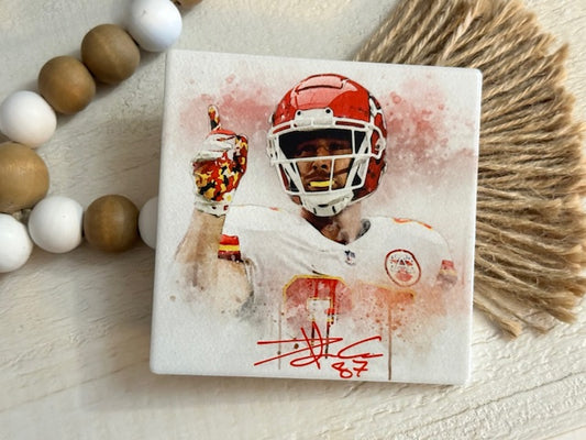 Travis Kelce Ceramic Coaster