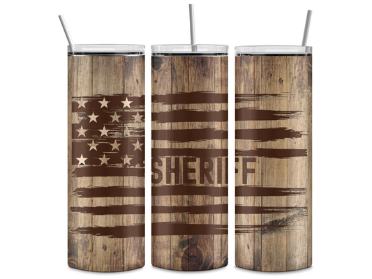 Sheriff 20oz Skinny Tumbler