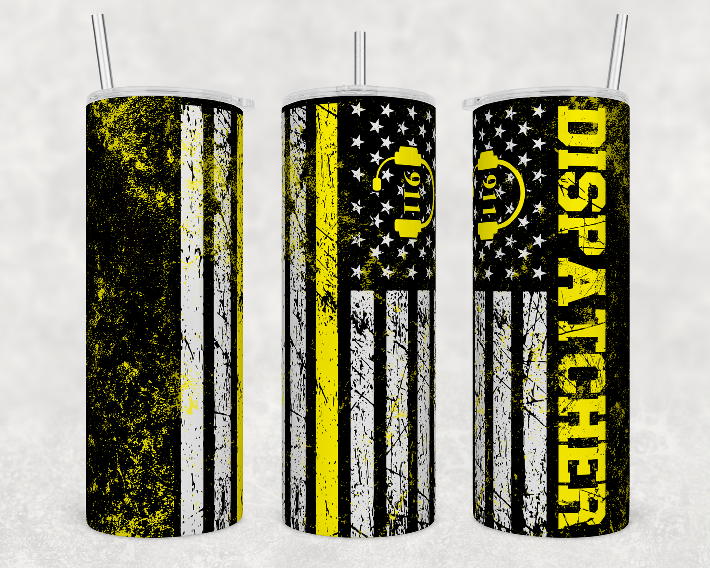 911 Dispatcher (Can be Customized) 20oz Skinny Tumbler