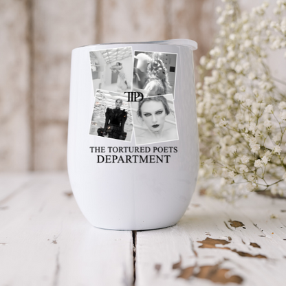 TTPD Images Taylor Swift Wine Tumbler